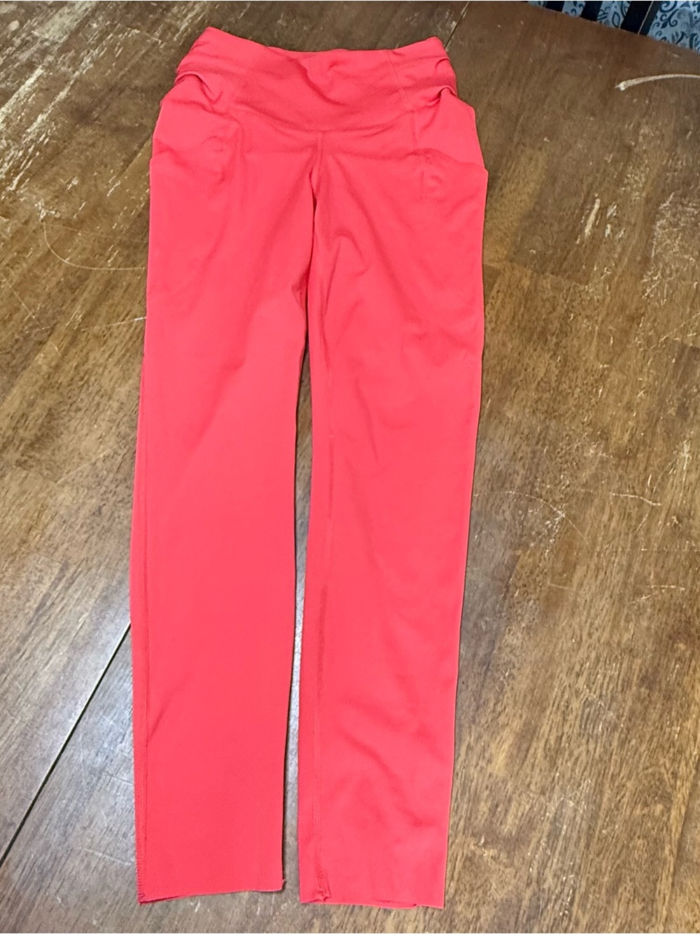 Free People FP Movement Women’s Small Coral Pink High Rise Ruched Leggings
